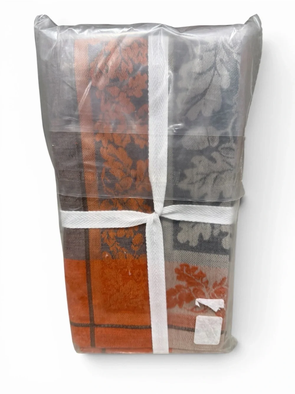 Williams Sonoma Acorn Harvest Jacquard Dinner Napkins Set of 4 NIP Fall Linen